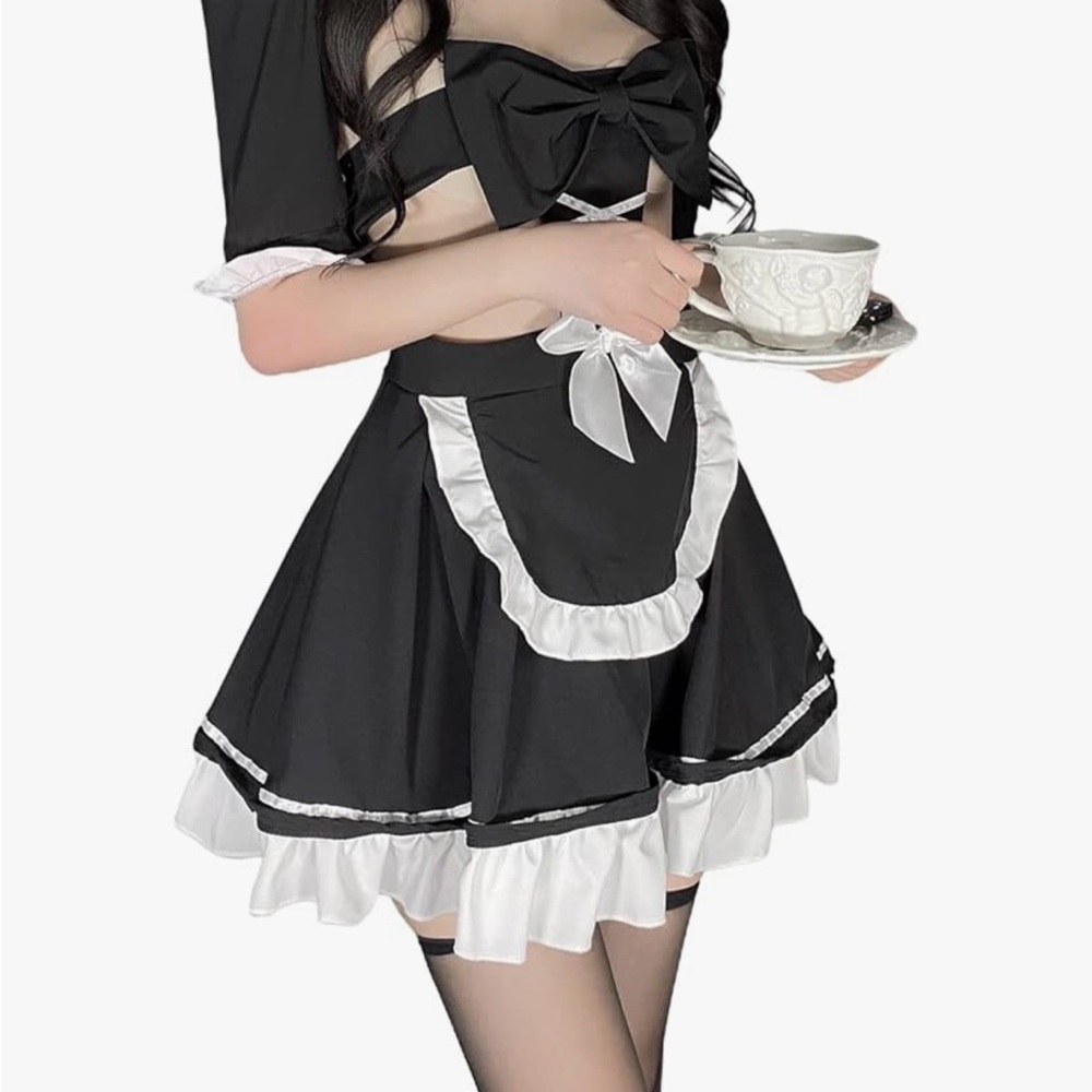 Sexy Maid Dress French Maid Lingerie Set for Womens One Size